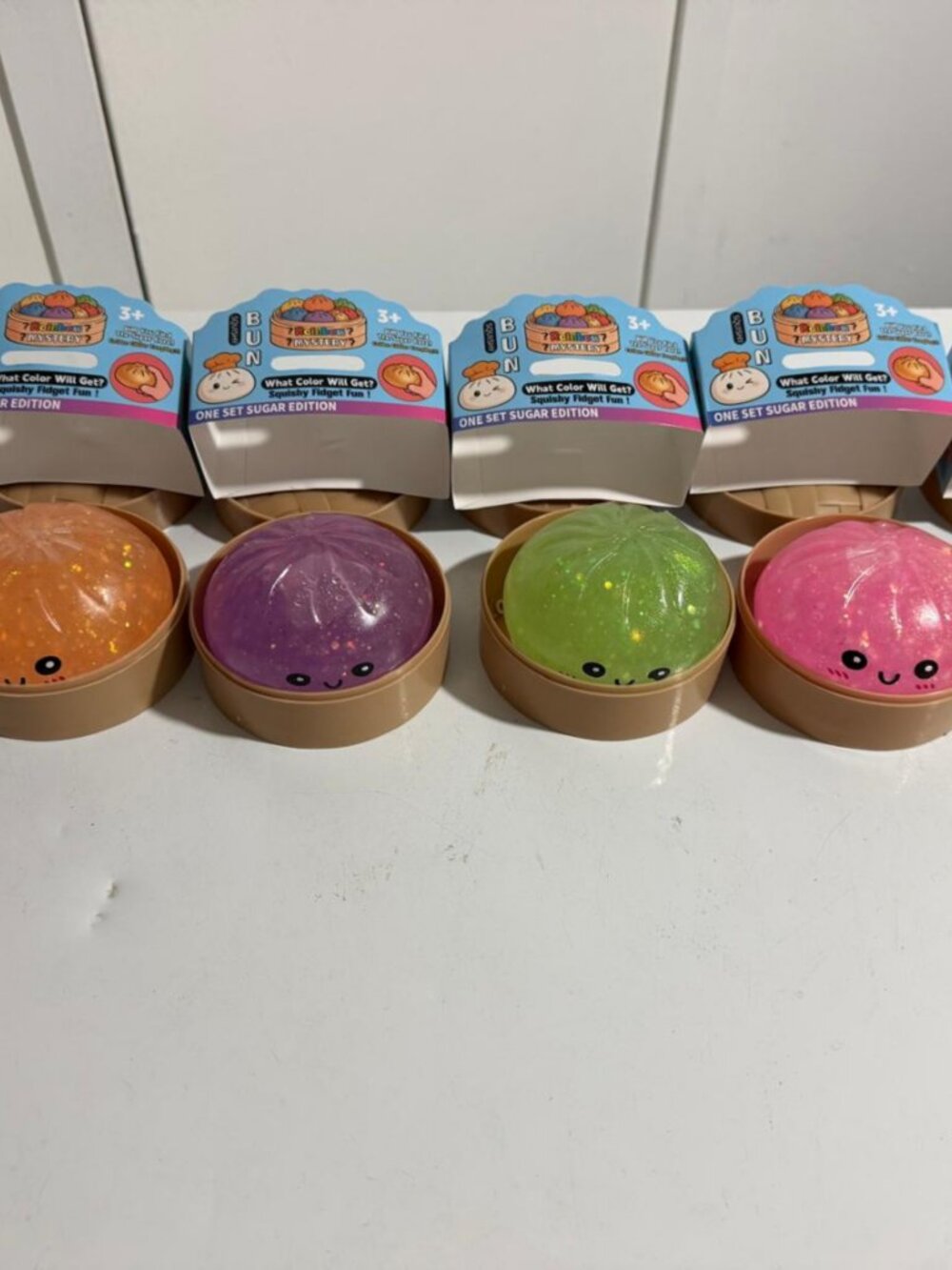 1 Pack Viral Glow In Dark Dumpling Squishy Toy with Steamer Stress Relief